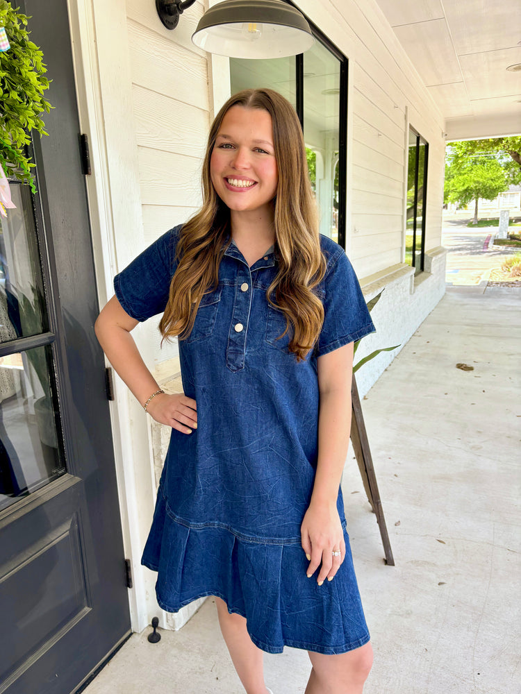 Georgina Mykonos Denim Dress