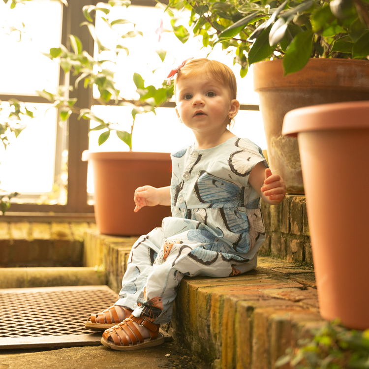 Blue Vintage Butterflies Alexandra Jumper