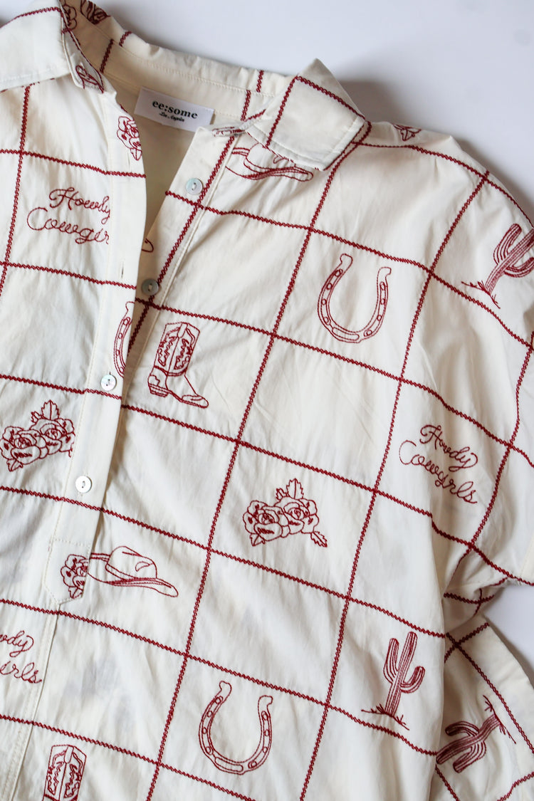 Western Charm Shirt Dress