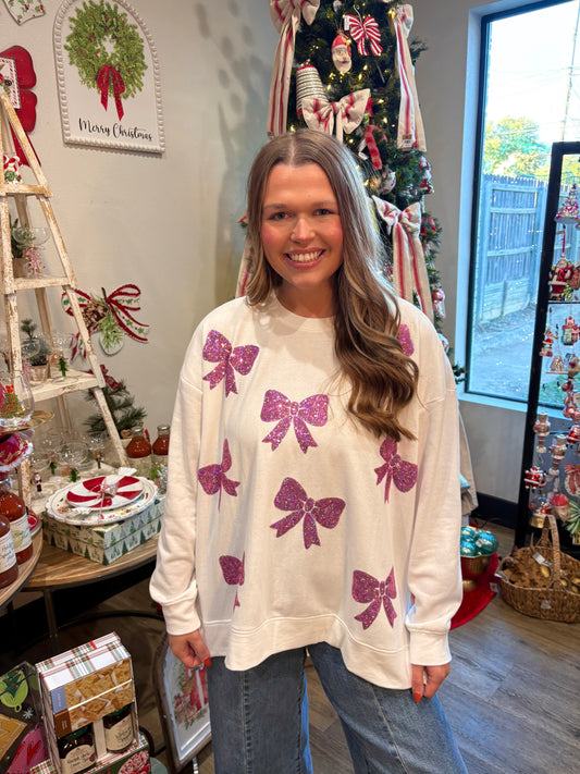 Bow Sparkle Sweatshirt