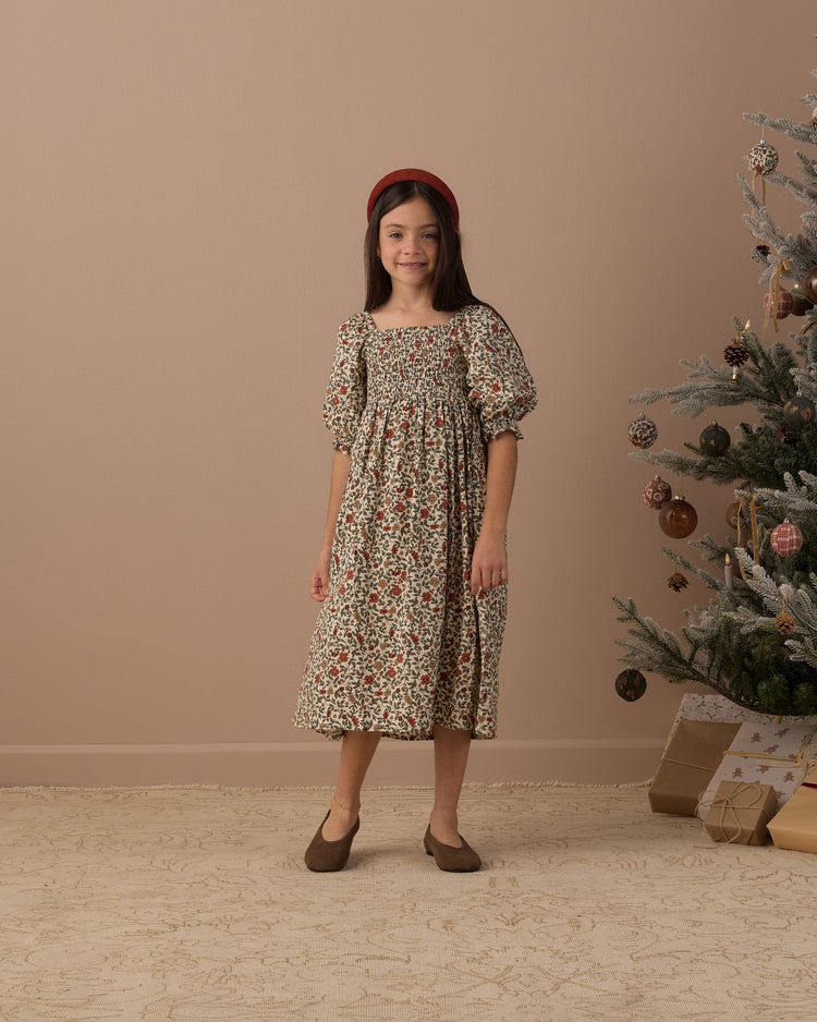 Holiday Floral Adelaide Dress