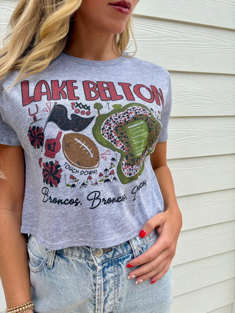 Lake Belton Broncos Graphic Crop Top