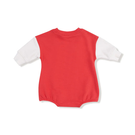 French Terry Red Sweatshirt Bubble