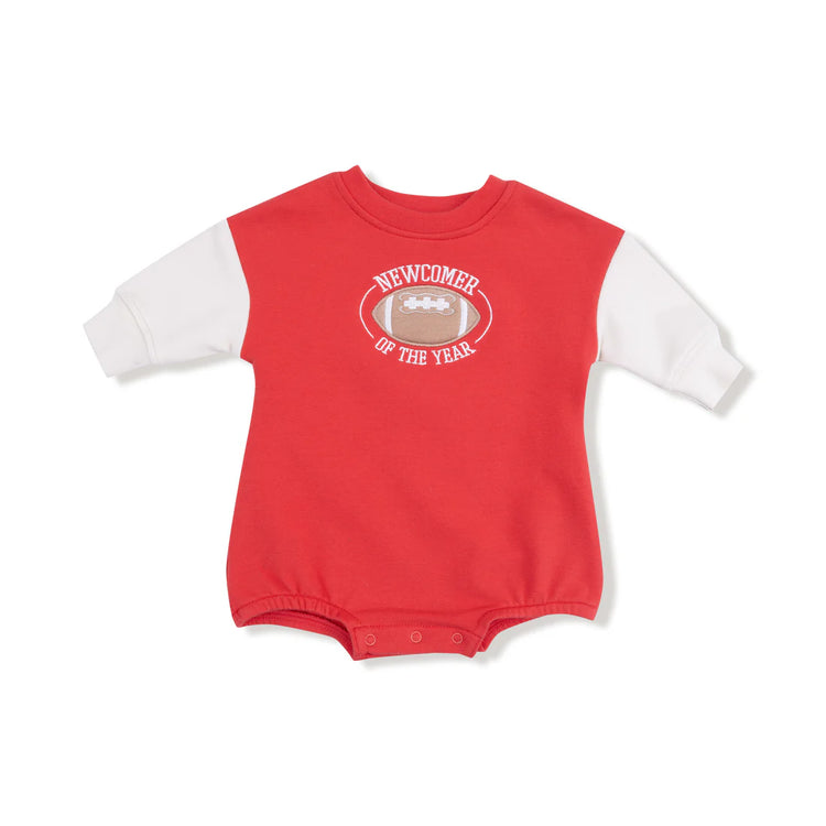French Terry Red Sweatshirt Bubble