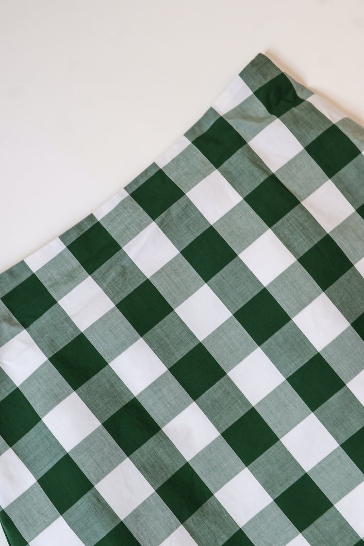 Billy Green Gingham Mini Skirt