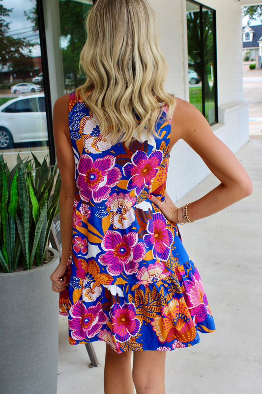 Eveline Floral Gemmely Mini Shift Dress