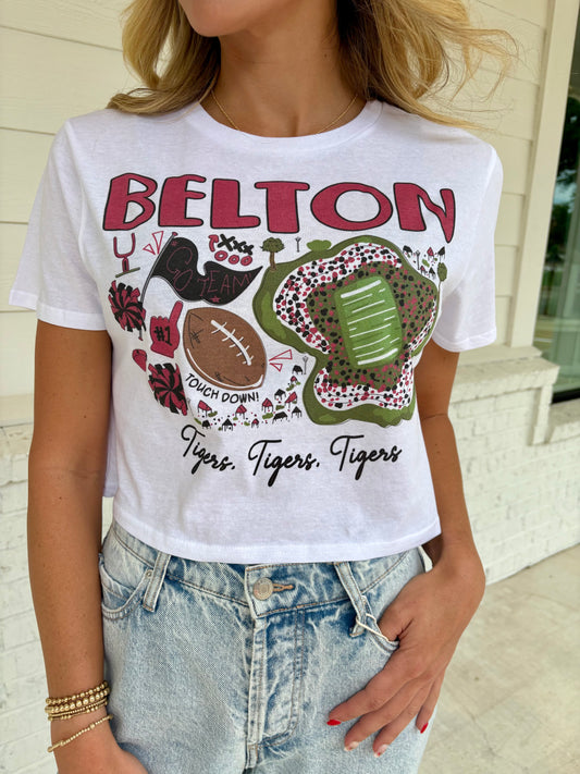 Belton Tigers Graphic Crop Top