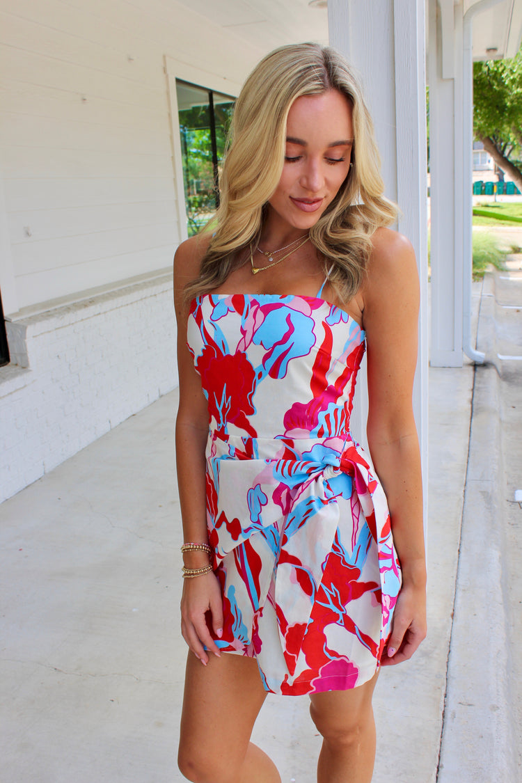 Samantha Multicolor Wrap Dress