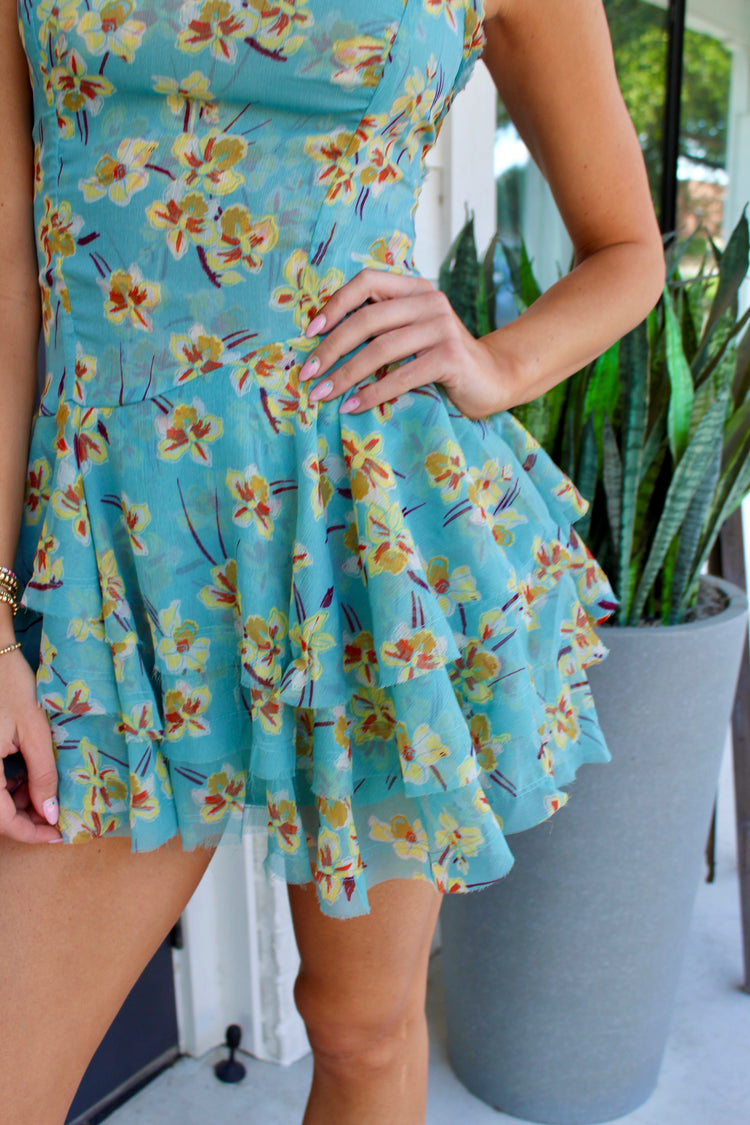 Raven Printed Mini Dress