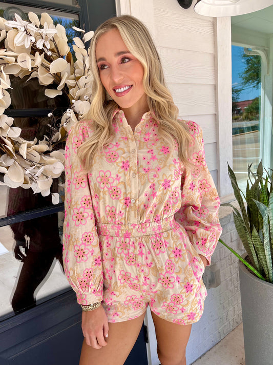 Buy The Flowers Romper