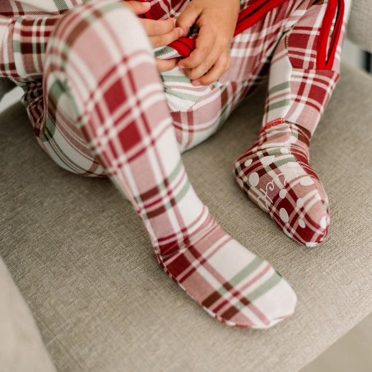 Fireside Plaid Footie