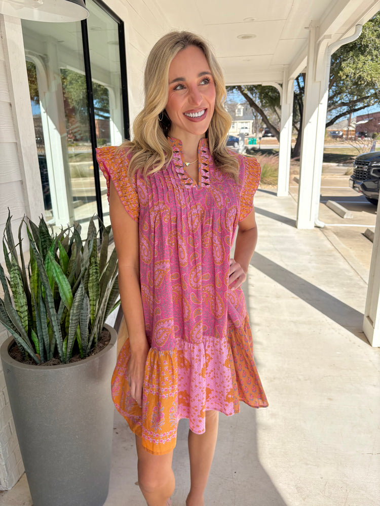 Fancy Seeing You Paisley Dress