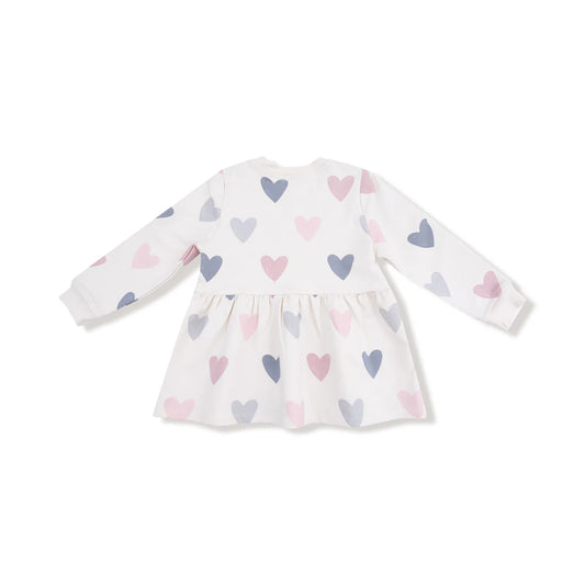 Hearts Drop Waist Dress