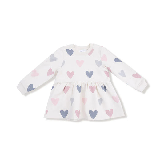 Hearts Drop Waist Dress