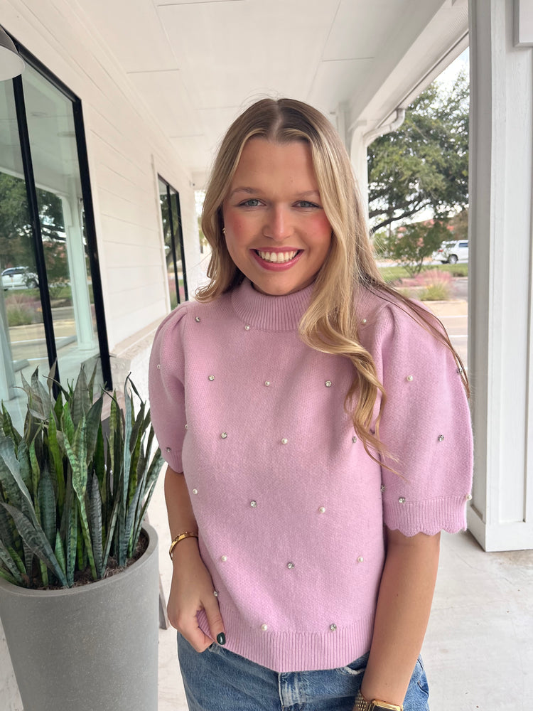 Pretty & Preppy Knit Top