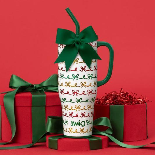 Christmas Bows Mega Mug 40 oz.