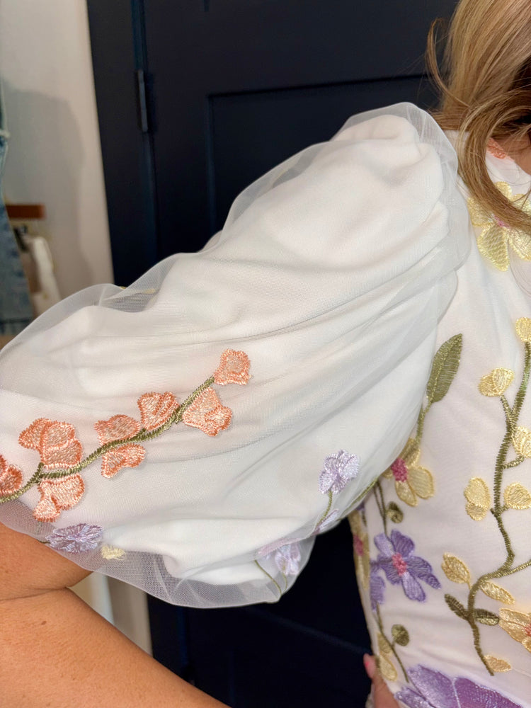 Floral Applique Juniper Dress