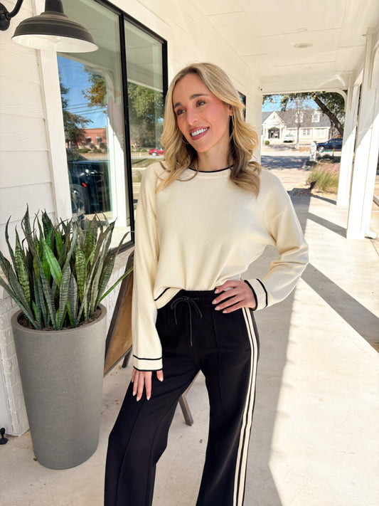 Modern Lines Sweater Top