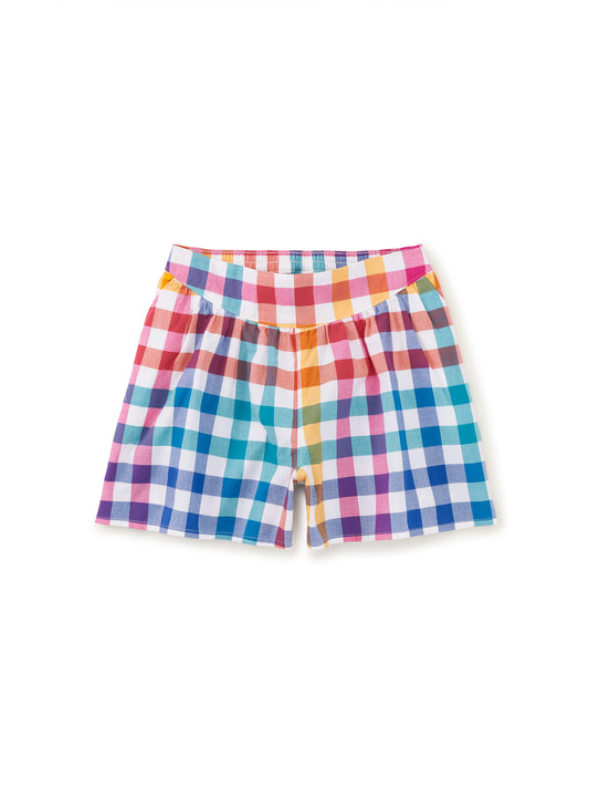 Malindi Plaid Culotte Shorts