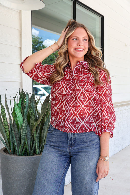 Batik Echo Blouse