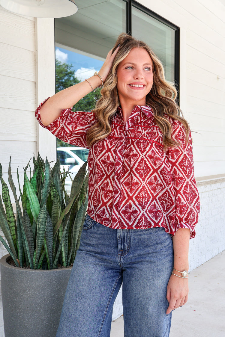 Batik Echo Blouse