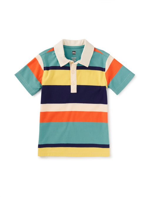 Patina Striped Polo Top