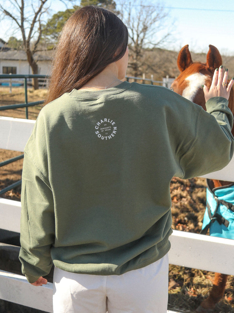 Texas Green Bow Sweatshirt