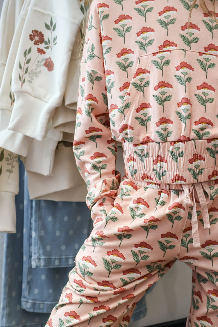 Naiara Floral Hoodie Pullover