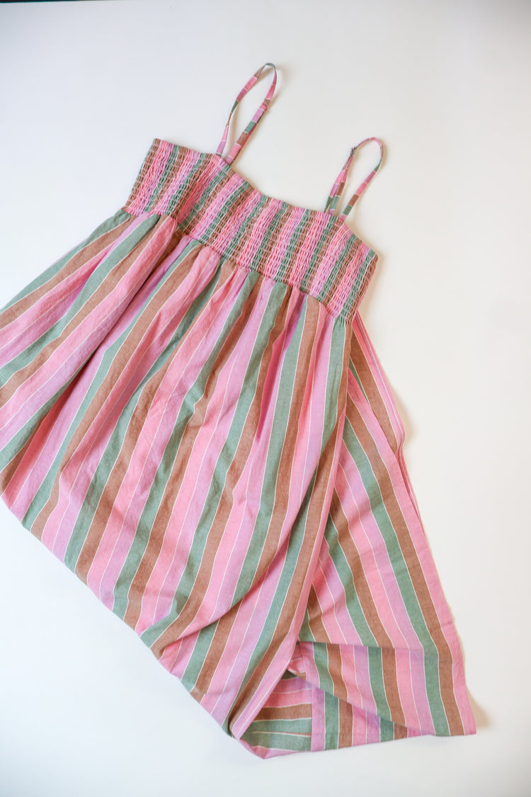 Taking a Trip Striped Midi Dress