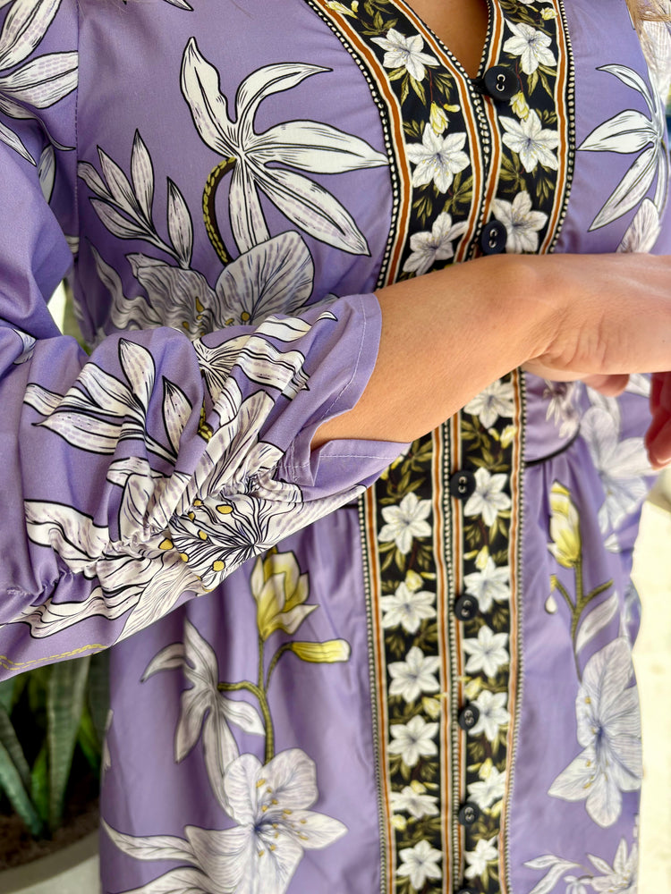Amethyst Ankara Mini Dress
