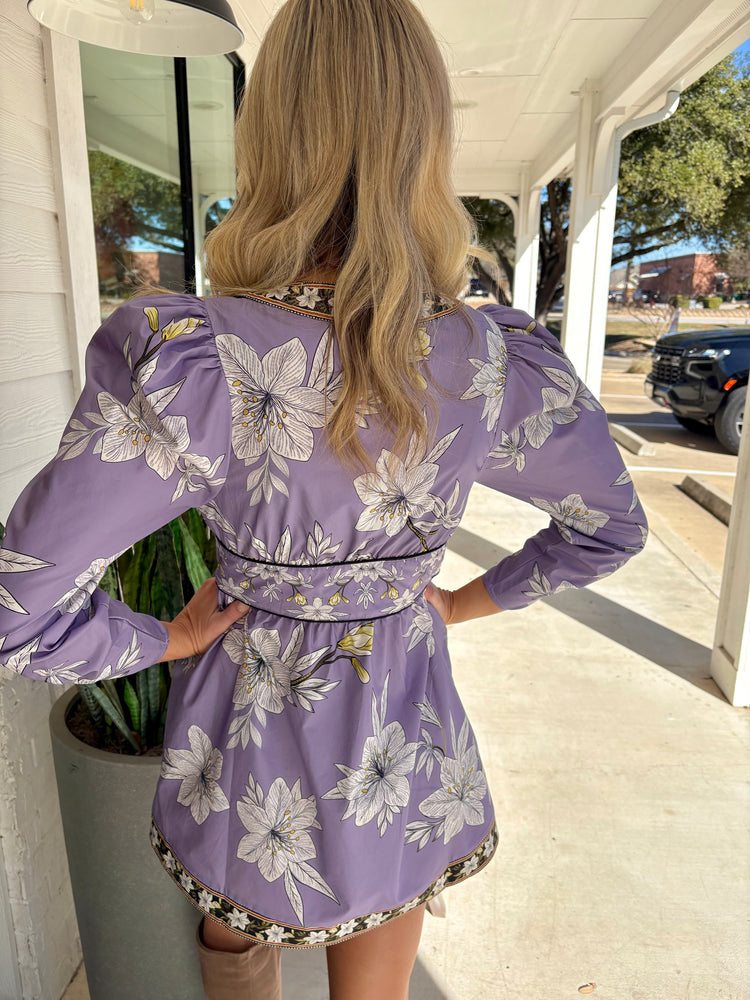 Amethyst Ankara Mini Dress