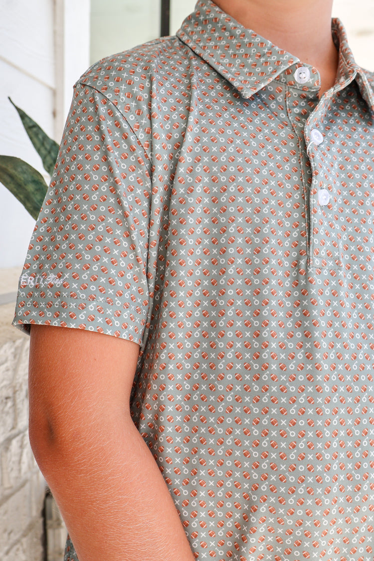 Properly Tied Football Inlet Polo