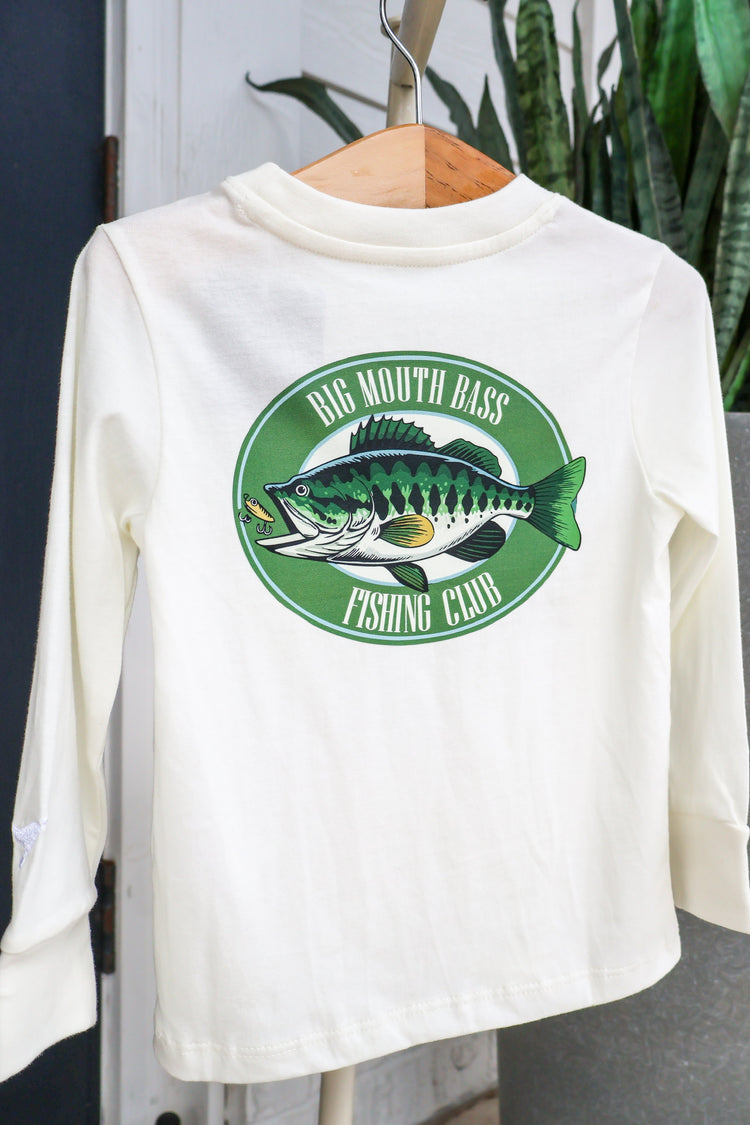 Asher Big Mouth Bass Fishing Club Graphic Pocket Tee