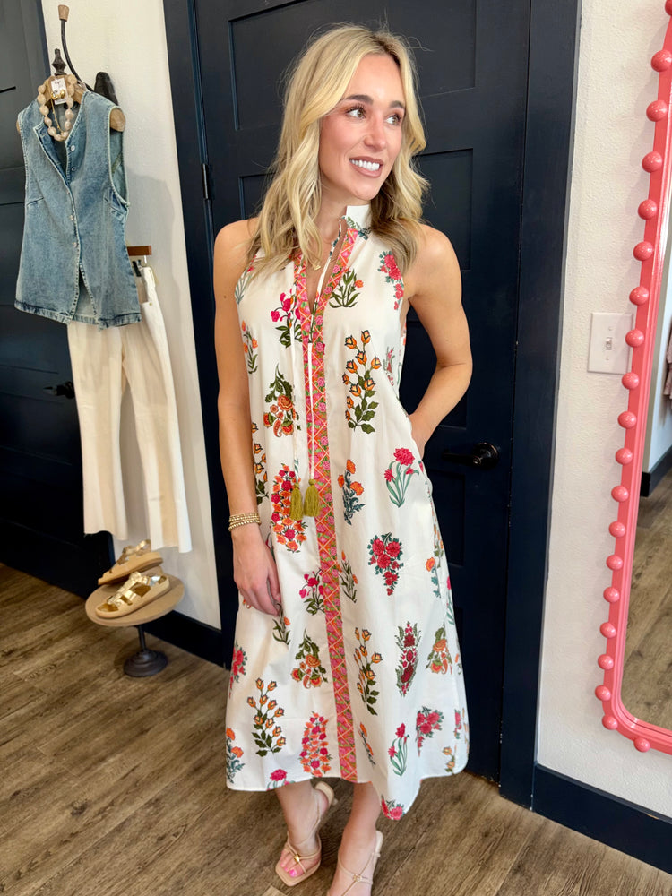 Sweet Petals Halter Dress