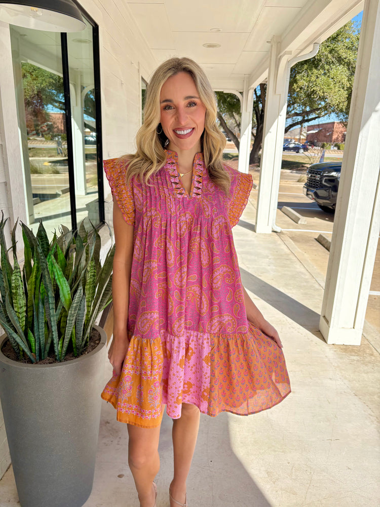 Fancy Seeing You Paisley Dress