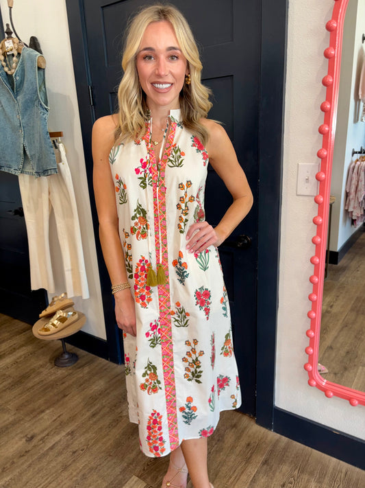 Sweet Petals Halter Dress