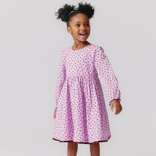 Lavender Tiny Roses Amma Dress