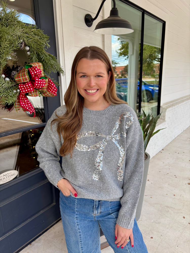 Happy Season Bow Sweater
