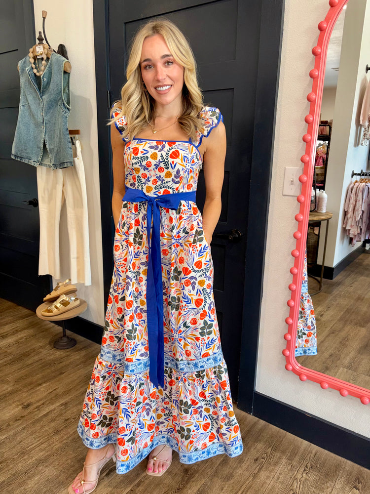 Botanic Burst Oleander Dress