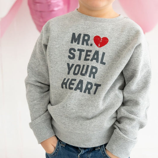 Mr. Steal Your Heart Valentine's Day Sweatshirt