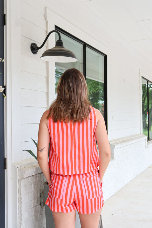 Boardwalk Babe Striped Tank Top
