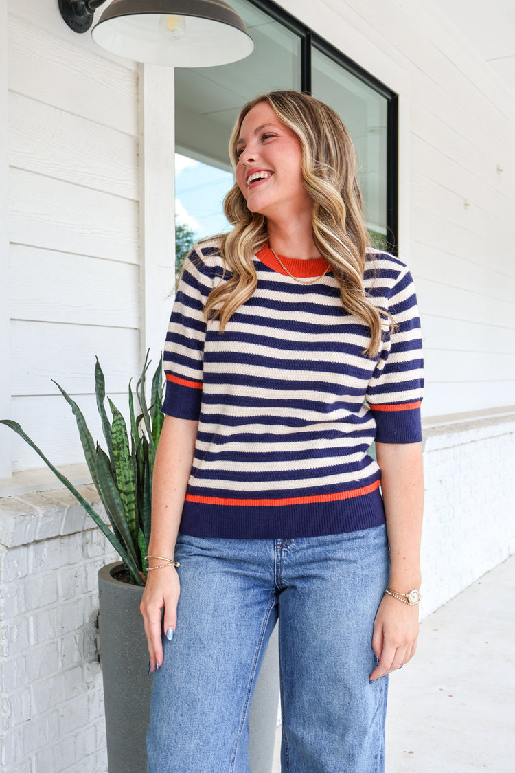 Good Company Striped SS Sweater