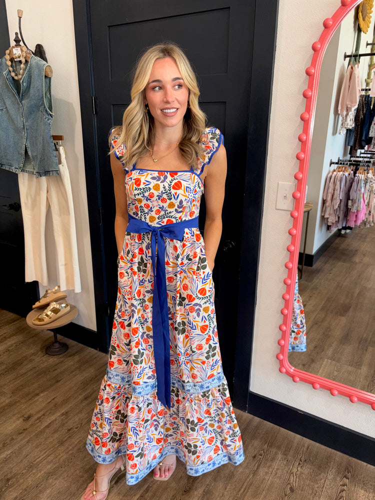 Botanic Burst Oleander Dress