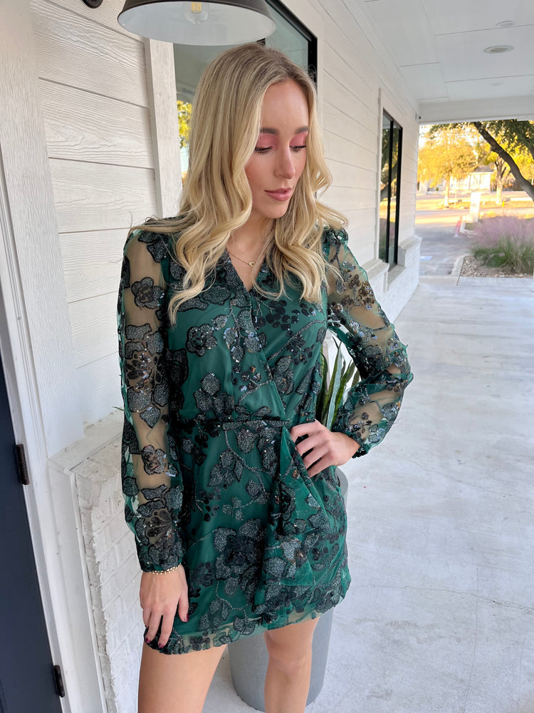 Emerald Gardenia Mina Dress