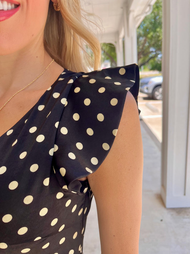 Rea Polka Dot Midi Dress