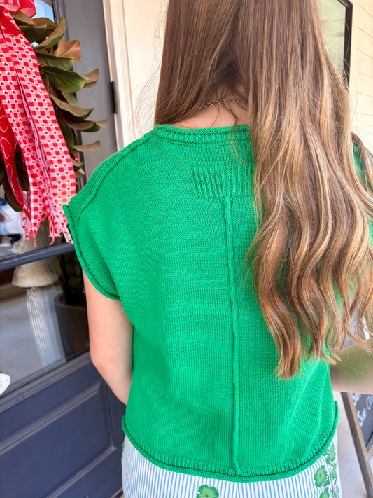 Green With Envy Sweater Top