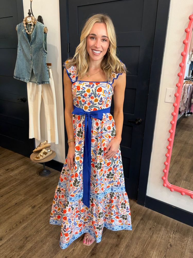 Botanic Burst Oleander Dress