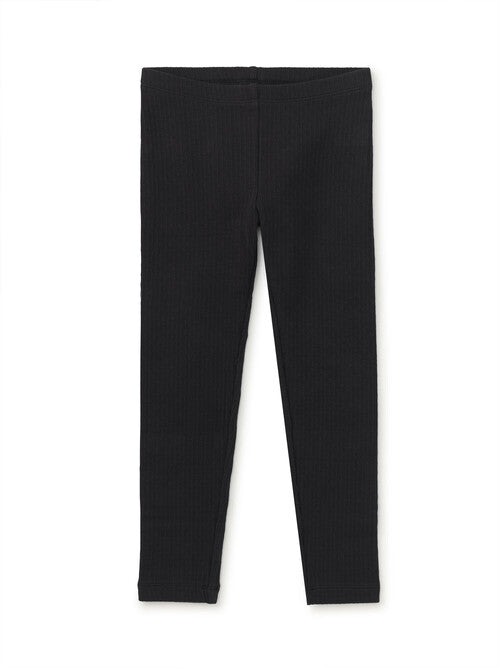 Jet Black Pointelle Leggings
