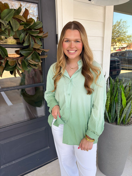 In The Shade Mint Green Ombre Shirt