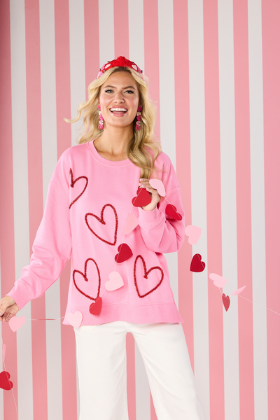 Valentine's Day Sparkle Sweatshirt